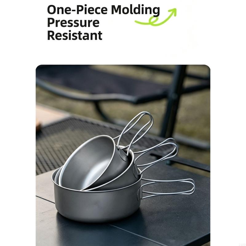 ワイヤーハンドル付きメタルキャンプボウル、バックパッキングス - Camping No Cooking Meals のレビューと価格