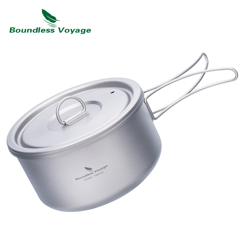 ふた付きのキャンプ用チタンポット,超軽量,屋外料理,単層,弁 - Camping Cooking Box のレビューと価格