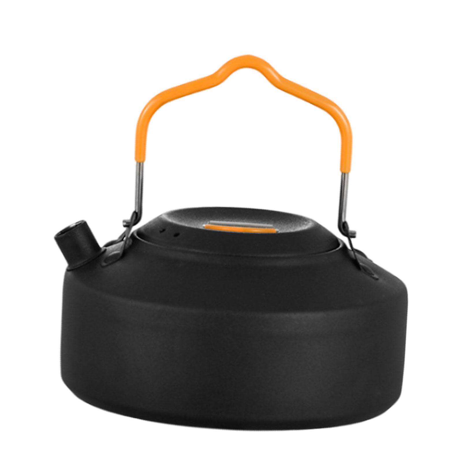ポータブルキャンプケトルコーヒーポット ハンドルと蓋付き キ - Camping Cooking Pot With Lid のレビューと価格