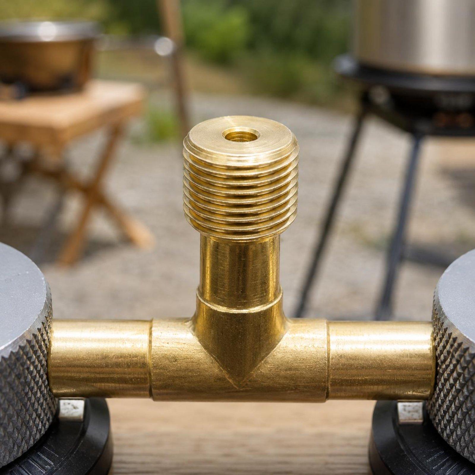 ポータブルガスストーブキャンプアダプター ツインキャニスター - Camping No Cooking Meals のレビューと価格