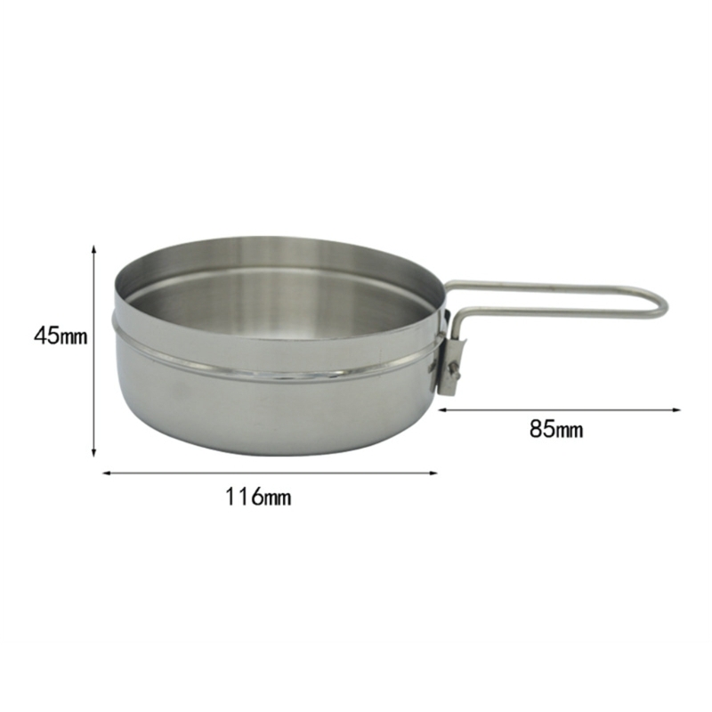 蓋付きディープキャンプクックポット、熱湯用の金属製アウトドア - Camping No Cooking Meals のレビューと価格
