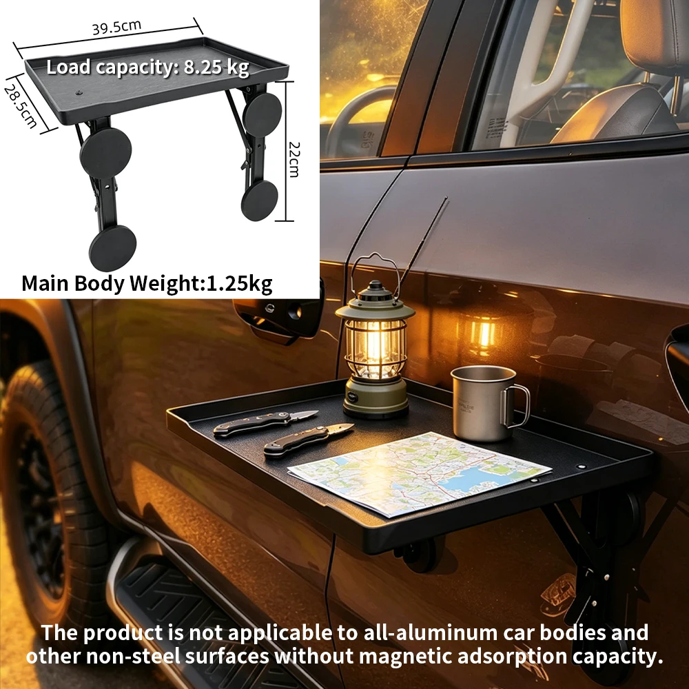 ポータブルカーサイドドアハンギングトレイ折りたたみ式オートテ - Camping Cooking Tray のレビューと価格