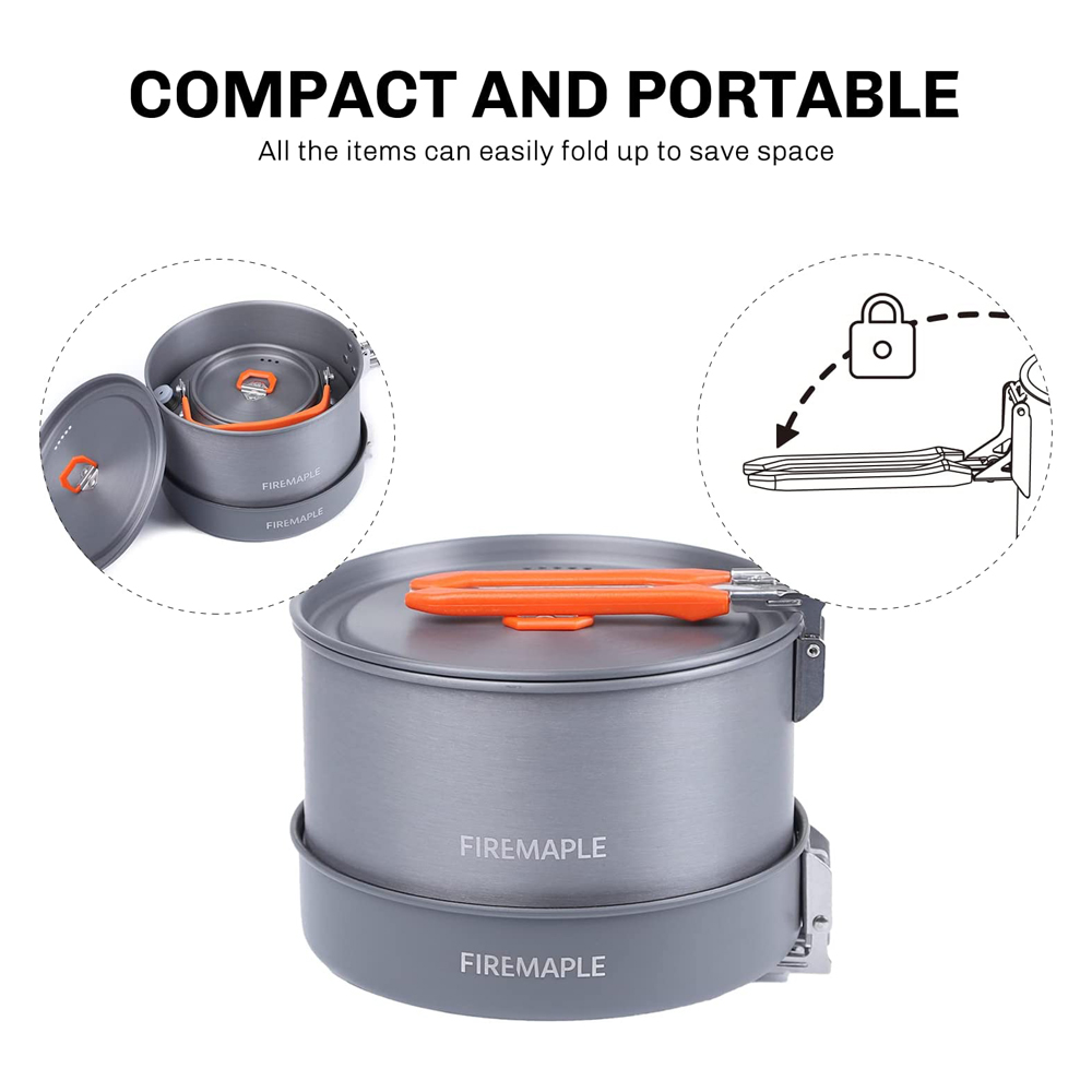 Fire Maple器具ハイキング調理セット熱交換器ポットパ - Campfire Cooking のレビューと価格