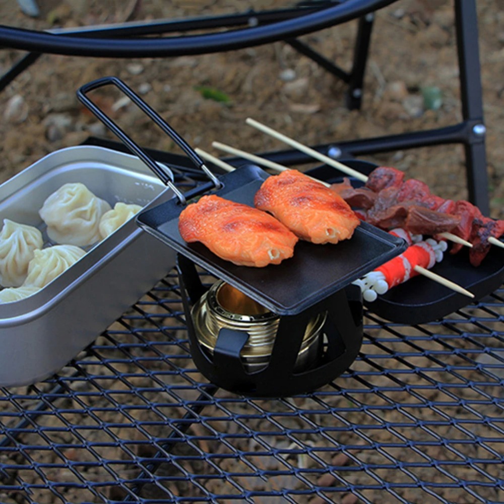 キャンプ用フライパン アウトドア ポータブルグリルパン バー - Camping Cooking Disc のレビューと価格