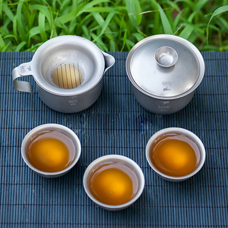 Leikeith-キャンプ用のポータブル屋外焦げ付き防止チタ - Camping Cooking Kettle のレビューと価格