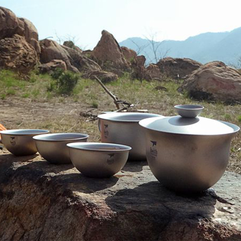 Leikeith-キャンプ用のポータブル屋外焦げ付き防止チタ - Camping Cooking Kettle のレビューと価格