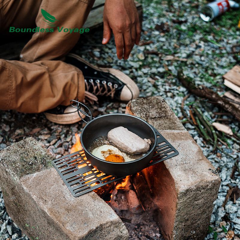 チタン製チャコールバーベキュープレート,頑丈,台所用品,バー - Camping Cooking Disc のレビューと価格