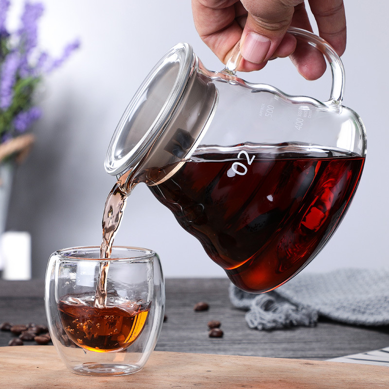 注ぎ込み式コーヒーメーカーセット 高耐熱ホウケイ酸ガラス 注 - Camping Cooking Accessories のレビューと価格