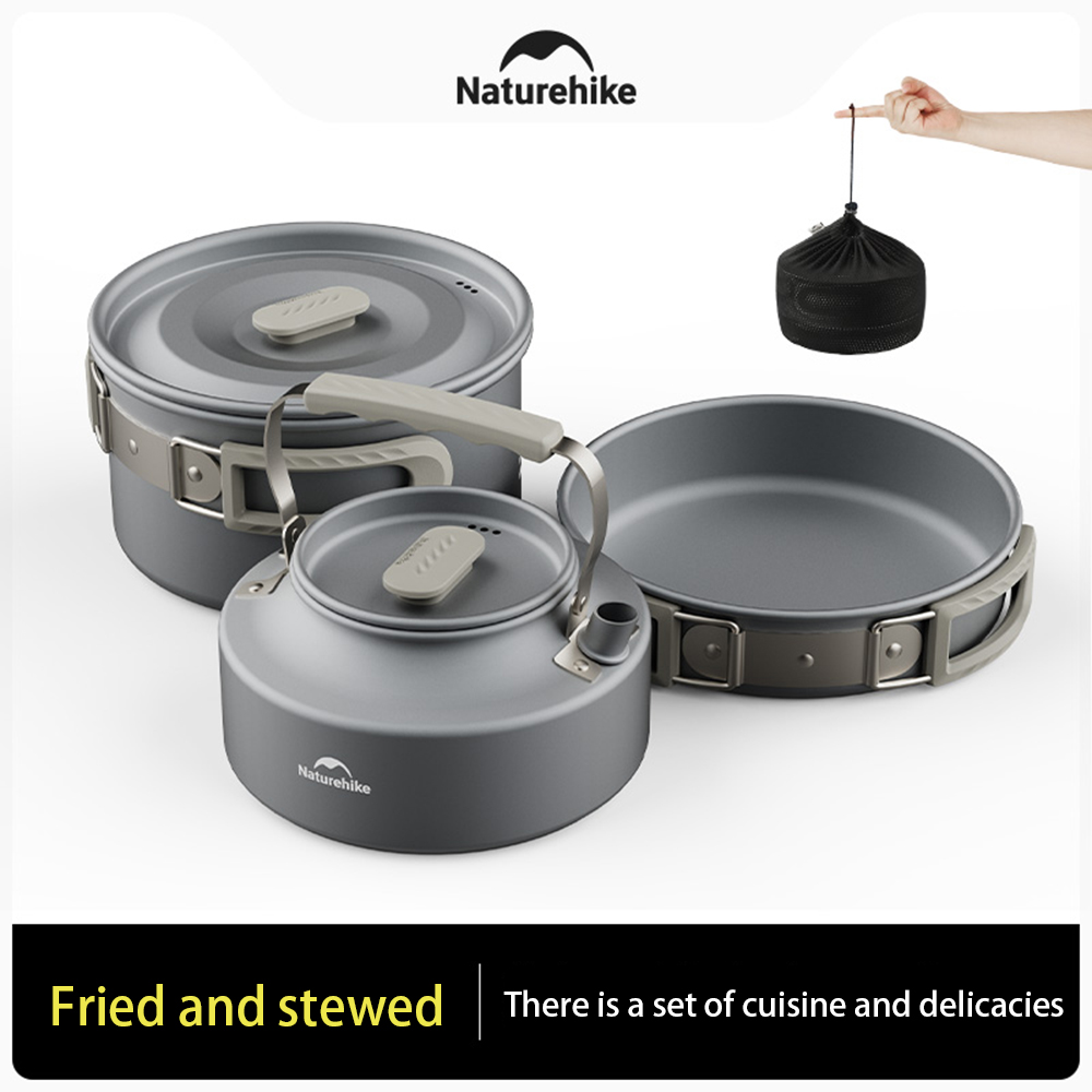 Naturehike アウトドアポットセット、キャンプ調理器 - Camping Cooking Pot Stainless Steel のレビューと価格