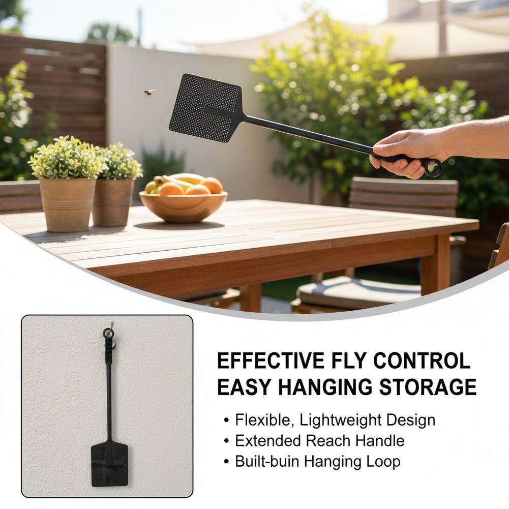 長い柄のハエたたき、メッシュ蚊たたき、蜂たたき、手持ち式ハエ - Camping Cooking Handle のレビューと価格