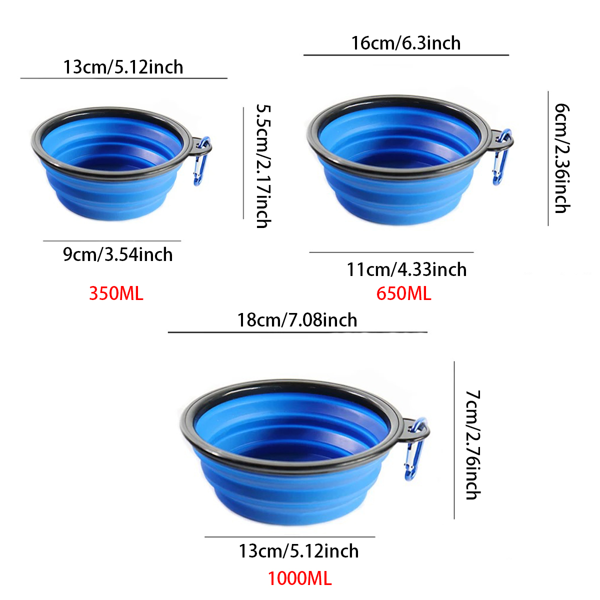 折りたたみ式ペット用シリコン製フードボウル、アウトドアキャン - Camping Cooking Tray のレビューと価格