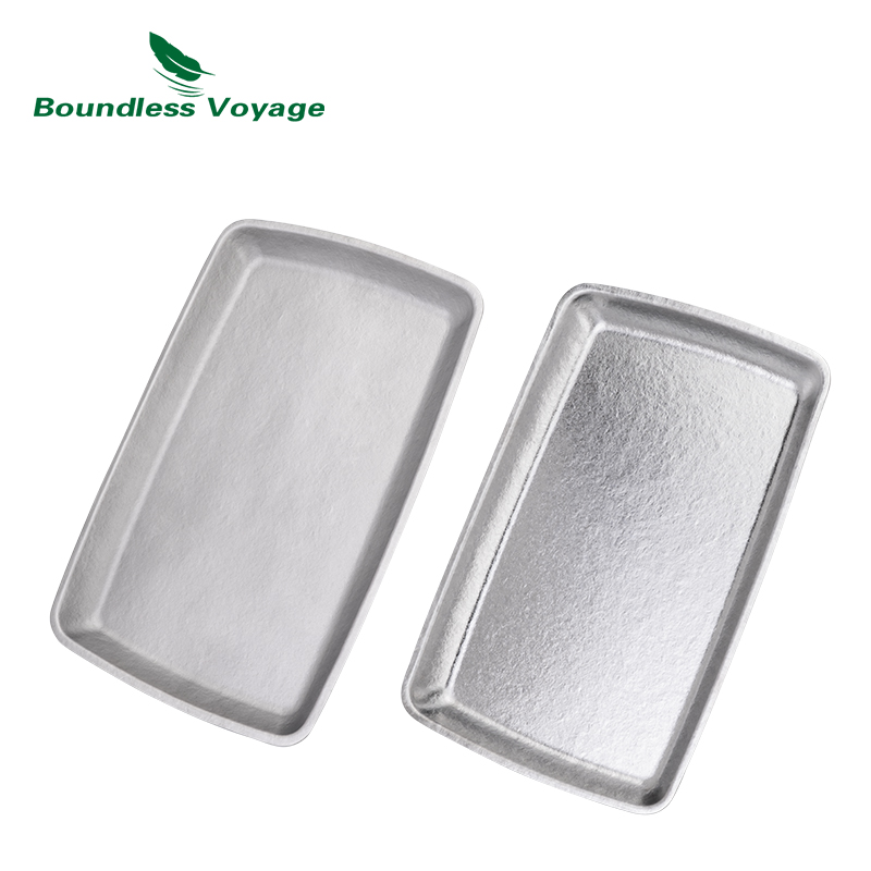 Boundless Voyage チタン製スクエアプレート  - Camping Cooking Tray のレビューと価格
